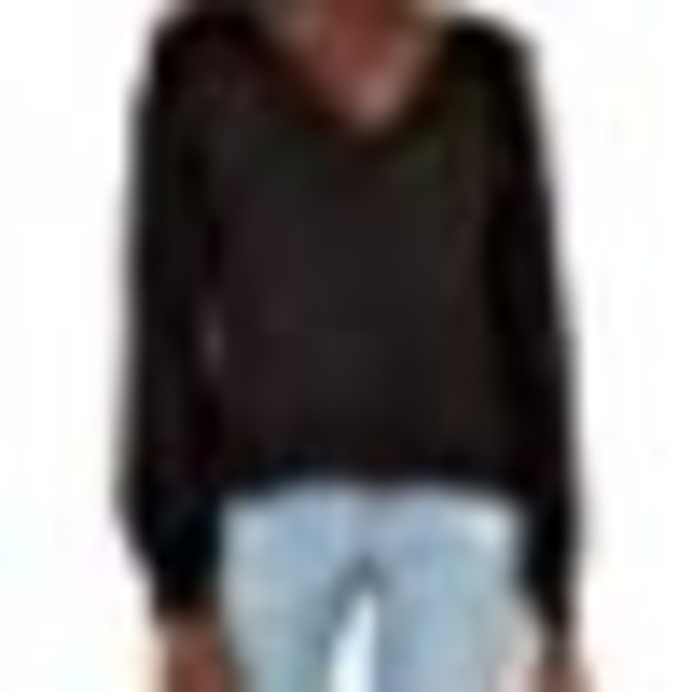 Lucky Brand Camo Stitch V Neck